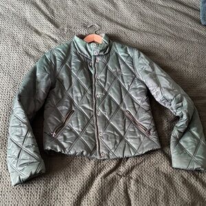 Guess Olive Green Quilted Jacket
